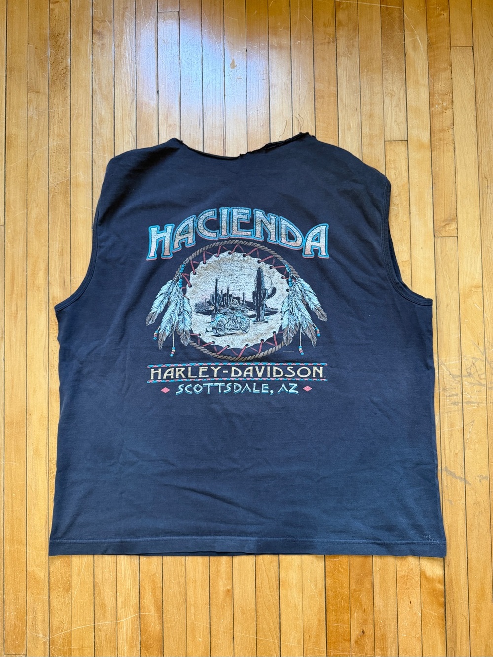 Vintage Y2K Harley-Davidson Hacienda Scottsdale AZ Black T-Shirt Men's USA Sz. L